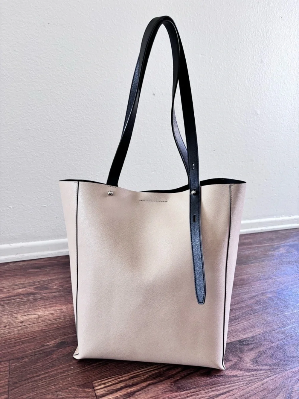 Rebecca Minkoff Stella North South Leather Tote Bag - Ivory / Cream